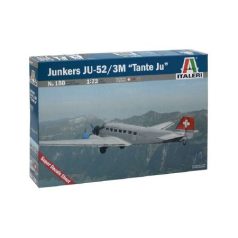   Italeri Junkers JU-52/3 M Tante Ju 1:72 makett repülő (0150)