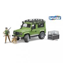   Bruder Land Rover Defender Station Wagon erdésszel és kutyával (02587)
