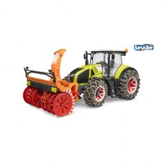   Bruder Claas Axion 950 traktor hólánccal és hóágyuval (03017)