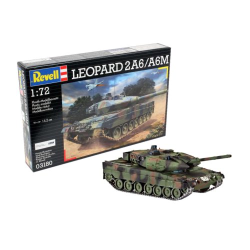 Revell Leopard 2 A6/A6M  1:72 makett harcjármű (03180)