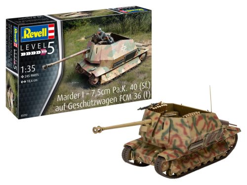 Revell Marder I on FCM 36 base 1:35 makett harcjármű (03292)