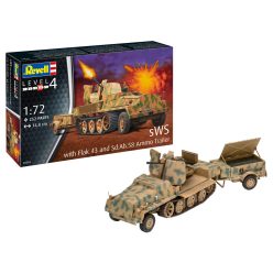   Revell sWS mit Flak-Aufbau als Sfl. mit 3,7cm Flak 43 1:72 (03293)