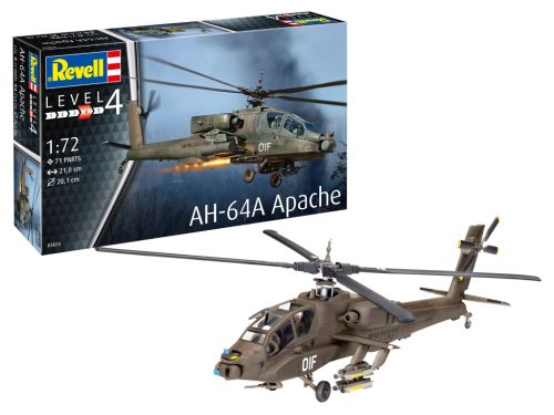 Revell AH-64A Apache 1:72 makett helikopter (03824)