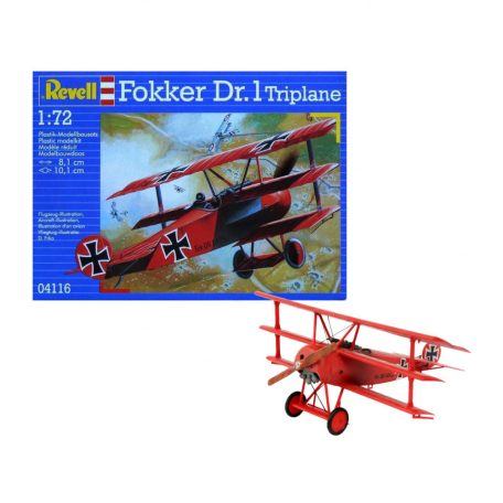 Revell Fokker Dr. 1 Triplane  1:72 makett repülő (04116)