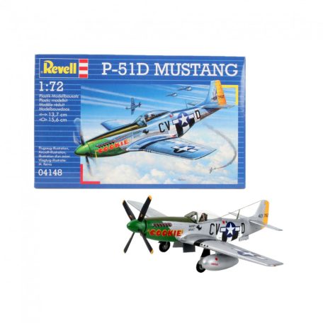 Revell P-51D Mustang  1:72 makett repülő (04148)