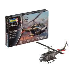 Revell Bell UH-1H Gunship  1:100 makett helikopter (04983)