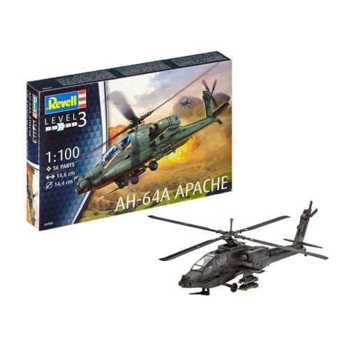 Revell AH-64A Apache  1:144 makett helikopter (04985)