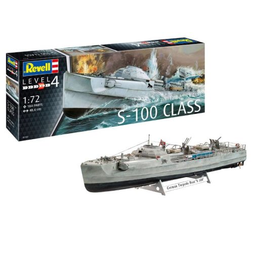 Revell German Fast Attack Craft S-100  1:72 makett hajó (05162)