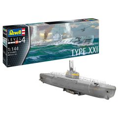   Revell German Submarine Typ XXI 1:144 makett tengeralattjáró (05177)