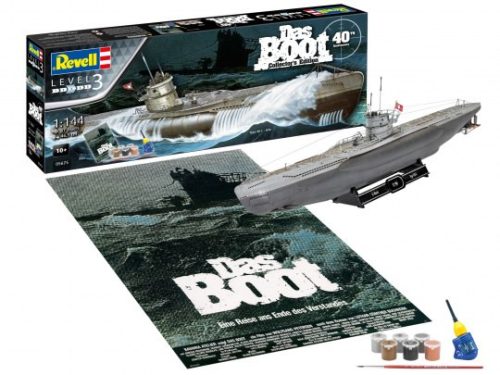 Revell Gift Set Movie Set DAS BOOT 1:144 makett készlet (05675)