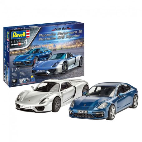 Revell Gift Set Porsche Set  1:24 makett készlet festékkel és kiegészítőkkel (05681)