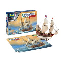   Revell Gift Set Mayflower 400th Anniversary 1:83 makett készlet festékkel, ragasztóval (05684)