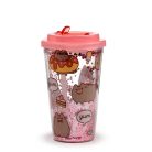 Pohár Tetővel és Szívószállal - Ínyenc Pusheen