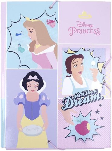 Cerda A4 gumis mappa Disney Princess mintával  (10681 C)