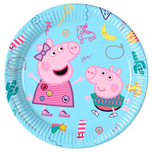 Peppa malac papírtányér 8 db-os 23 cm