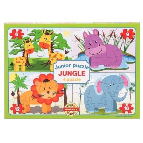 Puzzle Junior 4 db-os Jungle (126561)