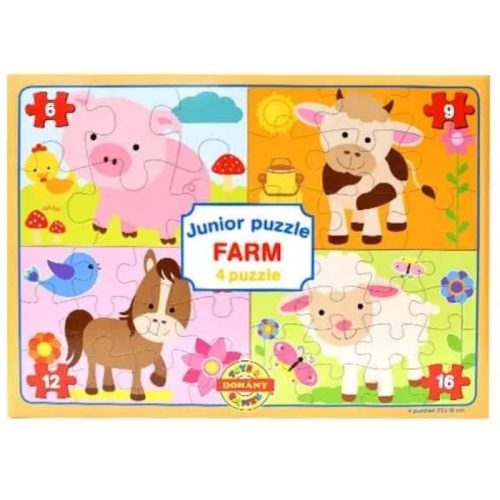 Puzzle Junior 4 db-os Farm (126561)