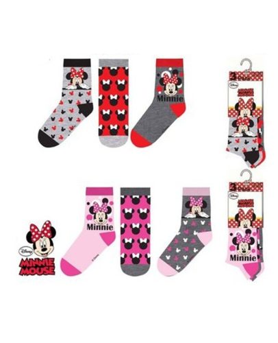 Disney Minnie gyerek zokni 3 pár/csomag 27-30 alsó sor