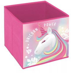 Unikornis Power játéktároló 31×31×31 cm