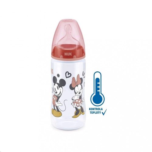 Baba tanuló itatópohár NUK Disney Minnie hőmérséklet jelzővel 300 ml piros *