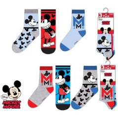 Disney Mickey zokni 3 pár/csomag 23-34