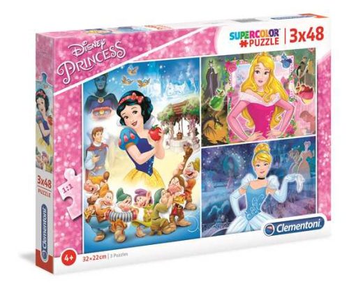 3x48 db-os puzzle disney hercegnők (25211) - Clementoni