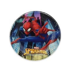 Spiderman, Pókember papírtányér 8 db-os 19,5 cm