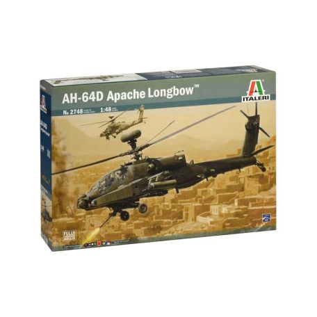 Italeri AH-64D Longbow Apache  1:48 makett helikopter (2748s)