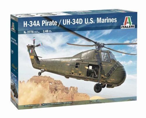 Italeri H-34A Pirate / UH-34D U.S.M.C  1:48 makett helikopter (2776s)