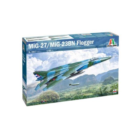 Italeri MiG-27 Flogger D  1:48 makett repülő (2817s)