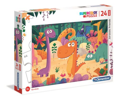 Clementoni Maxi Puzzle 24 db - Dinóbarátok  (28506)