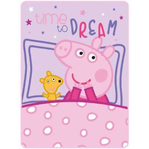 Peppa malac polár takaró 100*140cm Time to dream