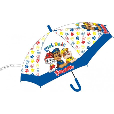 Mancs Őrjárat gyerek félautomata átlátszó esernyő Ø74 cm *