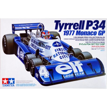 Tamiya Tyrrell P34 1977 Monaco GP  1:20 makett autó (300020053)