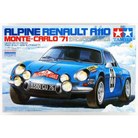 Tamiya Alpine Renault A110 Monte Carlo 71  1:24 makett autó (300024278)