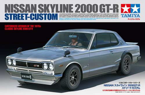 Tamiya Nissan Skyline 2000 GT-R Street-Custom  1:24 makett autó (300024335)