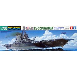   Tamiya US Navy Aircraft Carrier CV-3 Saratoga  1:700 makett hajó (300031713)