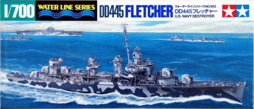 Tamiya US Navy Destroyer DD445 Fletcher  1:700 makett hajó (300031902)