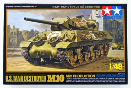 Tamiya US Tank Destroyer M10 Mid Production  1:48 makett harcjármű (300032519)