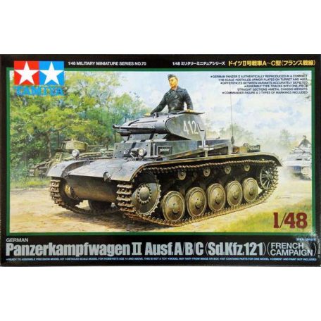 Tamiya German Panzer II A/B/C - French Campaign  1:48 makett harcjármű (300032570)