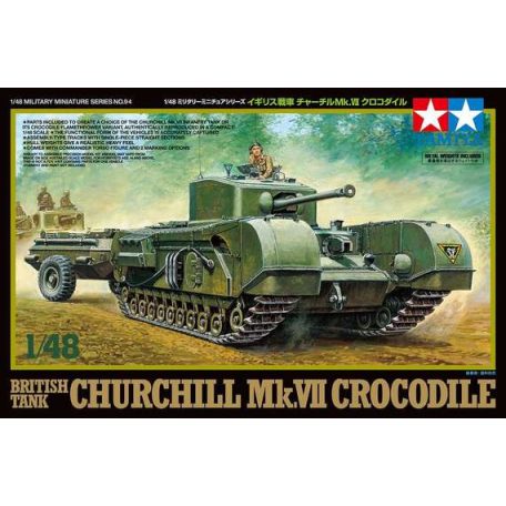 Tamiya British Tank Churchill Mk.VII Crocodile  1:48 makett harcjármű (300032594)