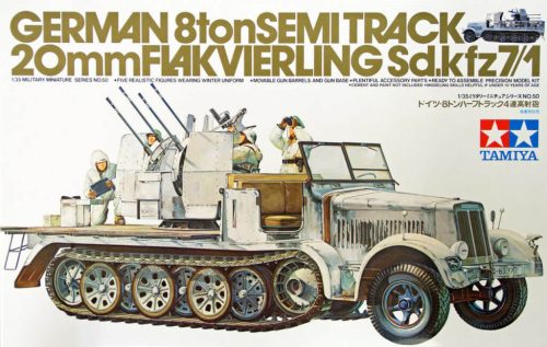 Tamiya German 8ton Semi Track 20mm Flakvierling Sd.kfz.7/1  1:35 makett harcjármű (300035050)