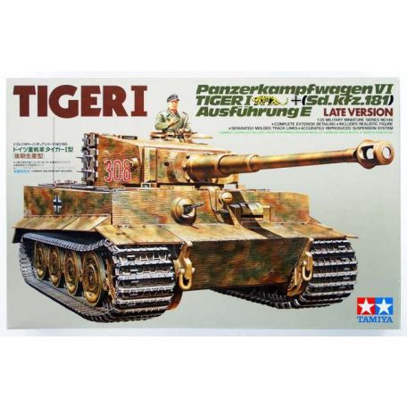 Tamiya Tiger I 1:35 makett harcjármű (300035146)