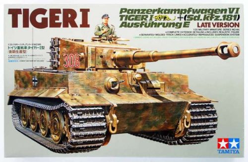 Tamiya Tiger I 1:35 makett harcjármű (300035146)