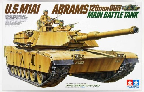 Tamiya US M1A1 Abrams 120mm GUN Main Battle Tank  1:35 makett harcjármű (300035156)