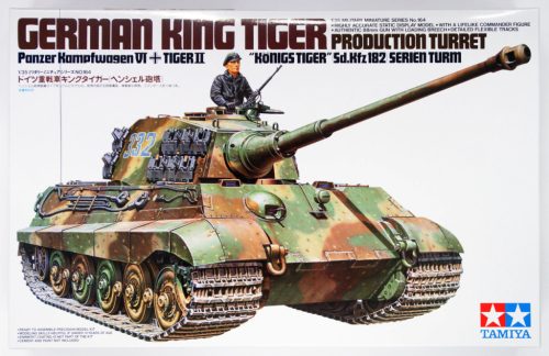 Tamiya King Tiger Production Turret  1:35 makett harcjármű (300035164)