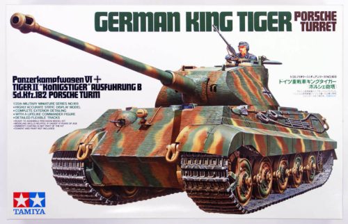 Tamiya King Tiger Tank Porsche Turret  1:35 makett harcjármű (300035169)