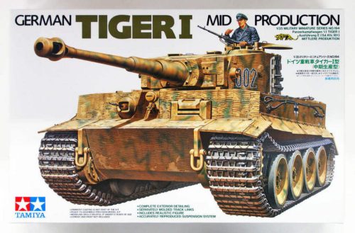 Tamiya Tiger I Mid Production  1:35 makett harcjármű (300035194)