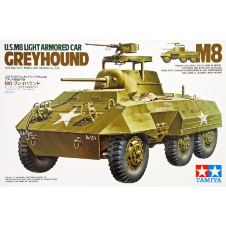 Tamiya US Light Armored Car M8 Greyhound  1:35 makett harcjármű (300035228)