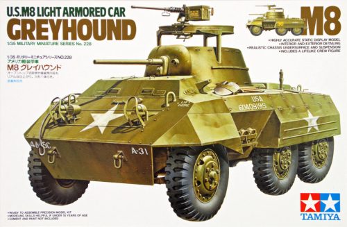 Tamiya US Light Armored Car M8 Greyhound  1:35 makett harcjármű (300035228)